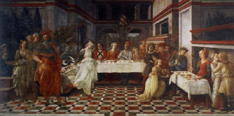 Fra Filippo Lippi scenes out of life Johannes of the Taufer the guest meal of the here ode